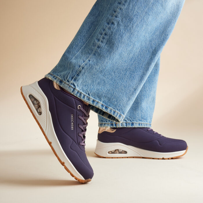 Skechers Uno Shimmer Away Sneakers paars