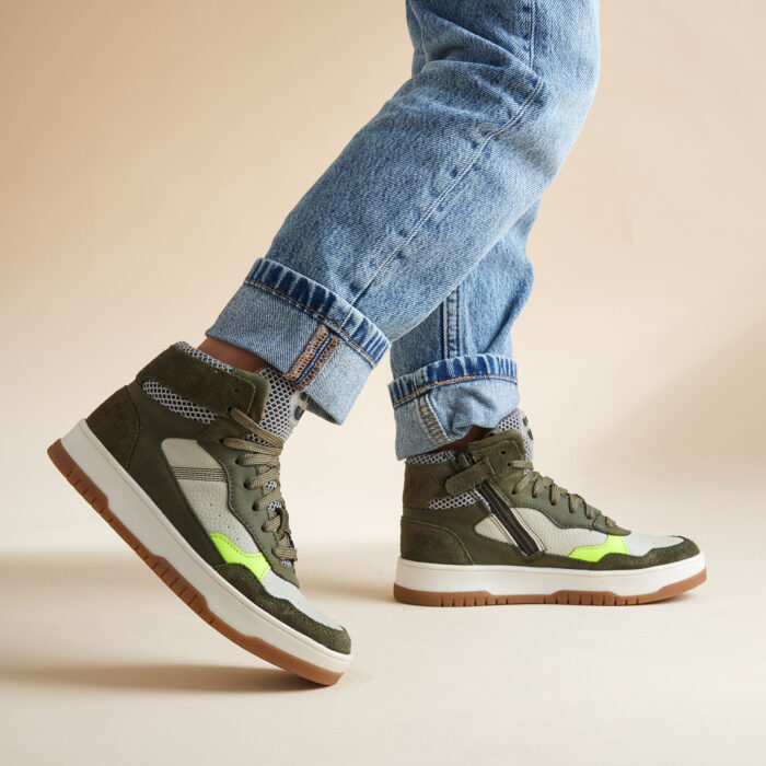 Muyters Sneakers groen Leer