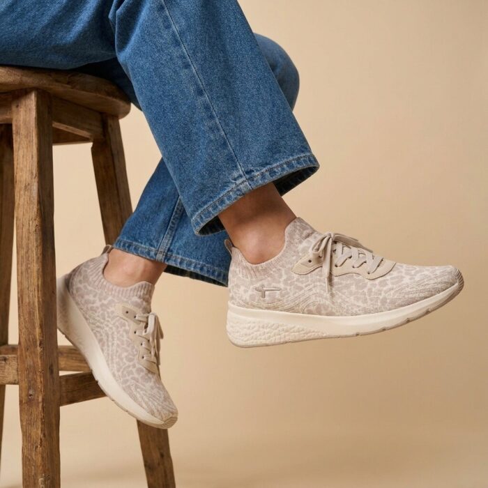 Tamaris Light Weight Sneakers Leopard grijs