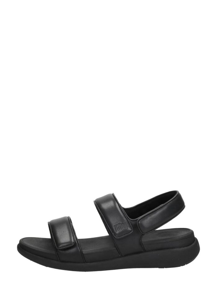 FitFlop F-mode Go Adjustable Flatform Sandals – Zwart