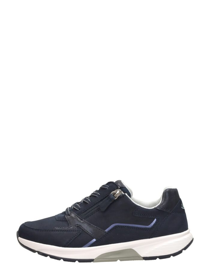 Gabor Rollingsoft Sneakers blauw Suéde