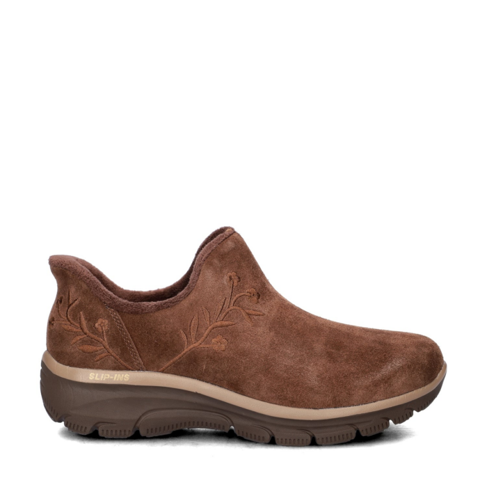 Skechers Hands Free Slip-Ins Easy Going Floral instapschoenen – Bruin