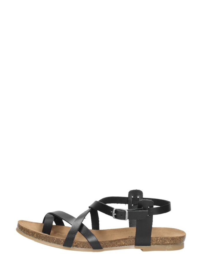 Cosmos Sandalen Plat – Zwart