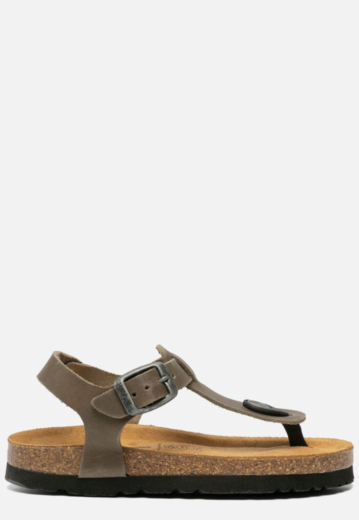 Hush Puppies Hush Puppy Hush Puppies Sandalen bruin Leer – Groen