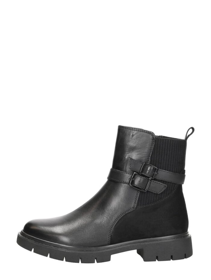 Tamaris Comfort Enkellaarsjes Plat – Zwart