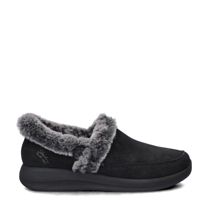 Skechers Hands Free Slip-ins Cozy Escape Frosty Bliss pantoffels – Zwart