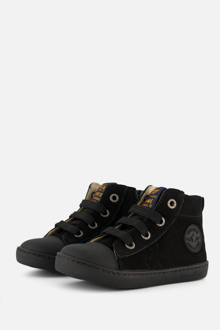 Shoesme Extreme Flex Veterboots zwart Leer