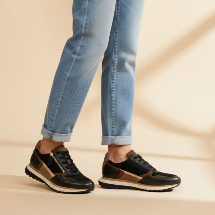 Gabor Sneakers zwart Suede
