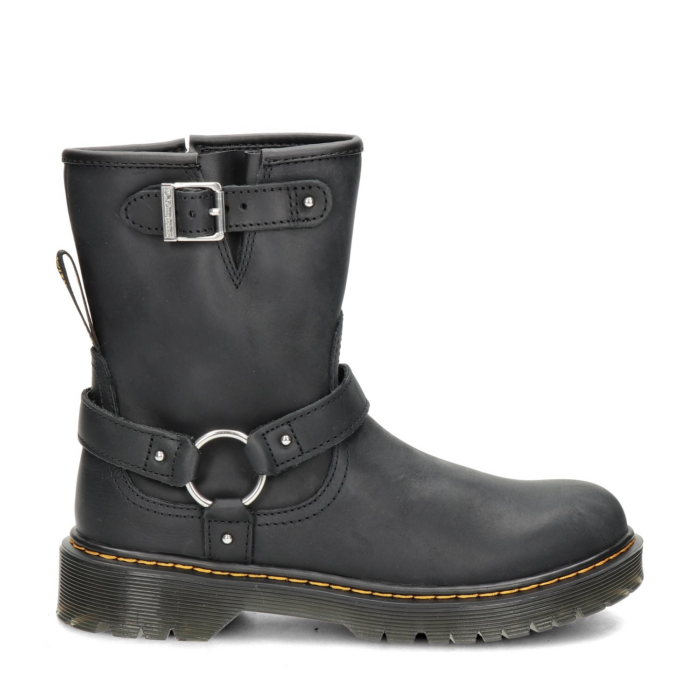 Dr. Martens Genaya rits- & gesloten boots – Zwart