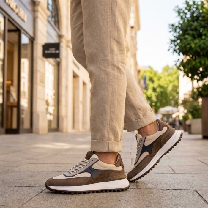 Floris van Bommel Floris van Bommel Noppi Sneakers bruin Suède