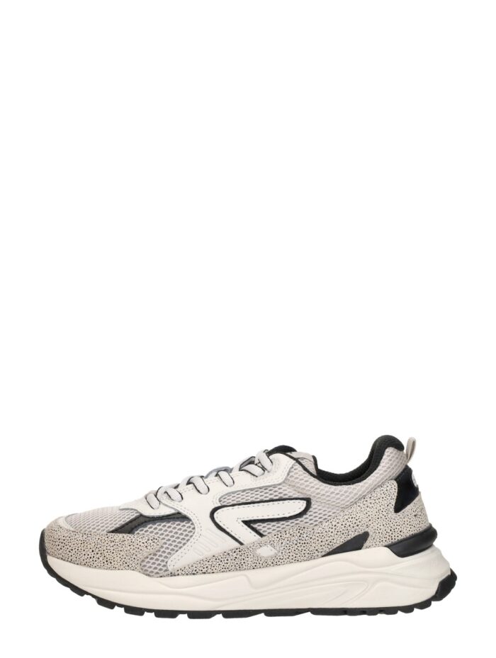 HUB Grid S48 suède sneakers ecru/zwart – Beige