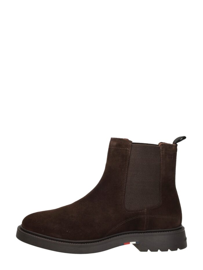 Tommy Hilfiger Corporate Casual Suede Chelsea – Donkerbruin