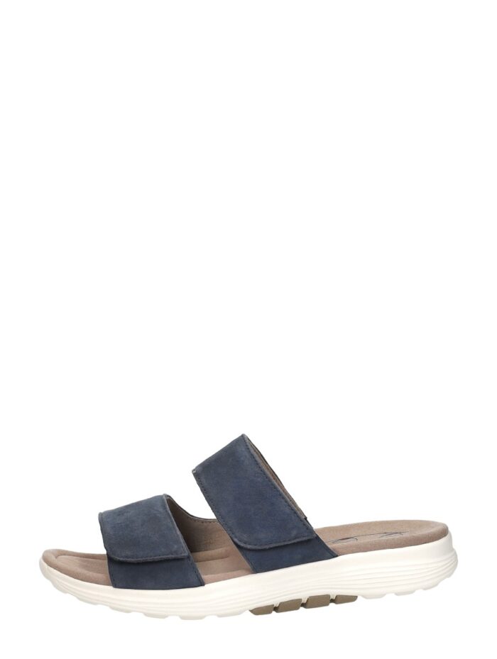 Gabor Rollingsoft Slippers blauw Suède