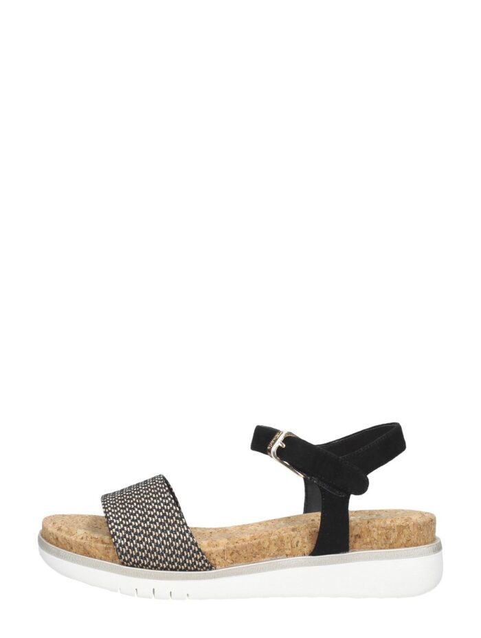 tamaris Sandalen Plat – Zwart