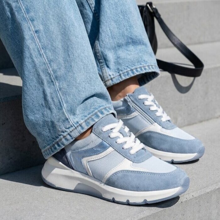 Feyn Sneakers blauw Suede