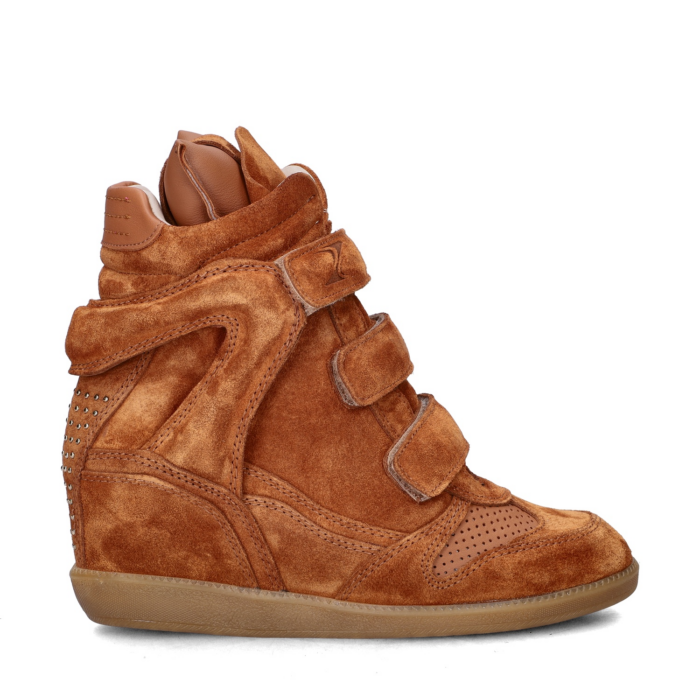 Bronx Jae hoge sneakers – Cognac