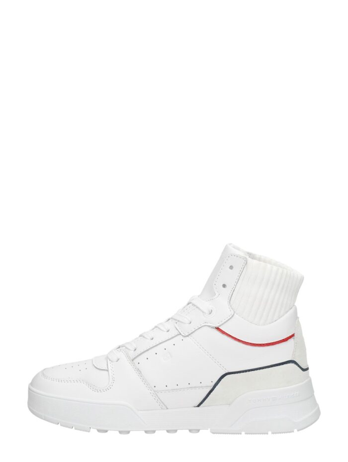 Tommy Hilfiger High Cut Seasonal Basket Sneaker – Wit