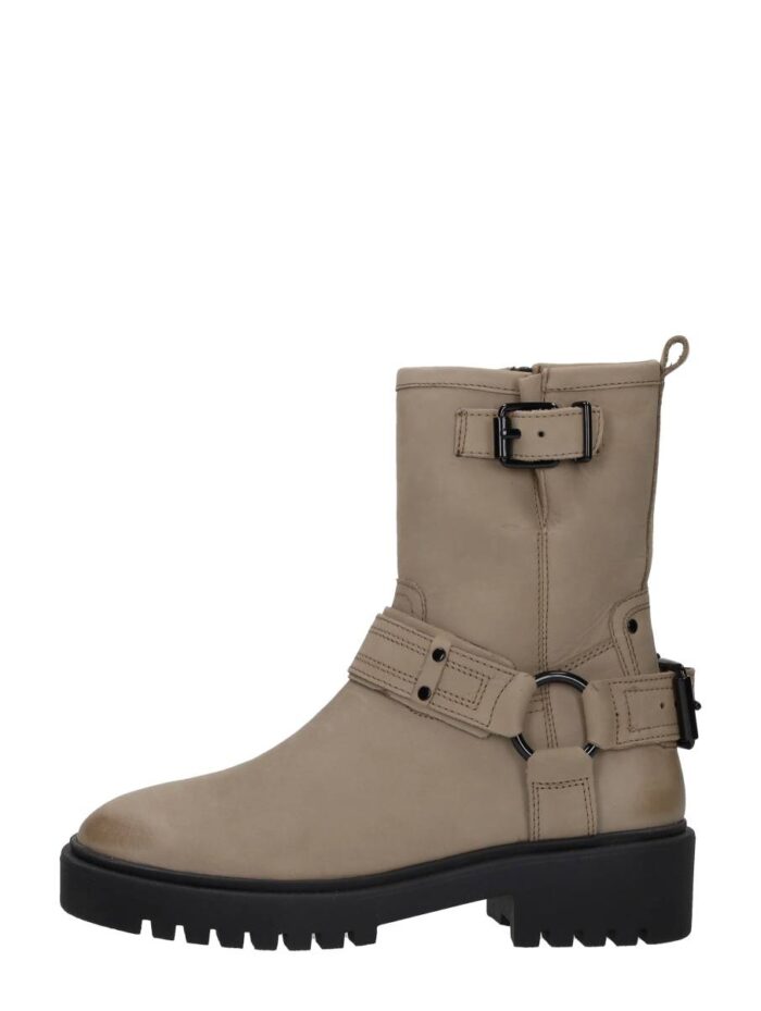 Sub55 Enkellaarsjes Plat – Taupe