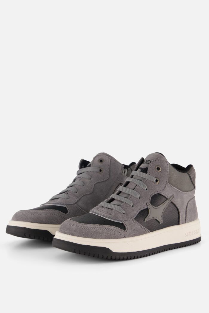 Shoesme New Outsole Sneakers grijs Suede