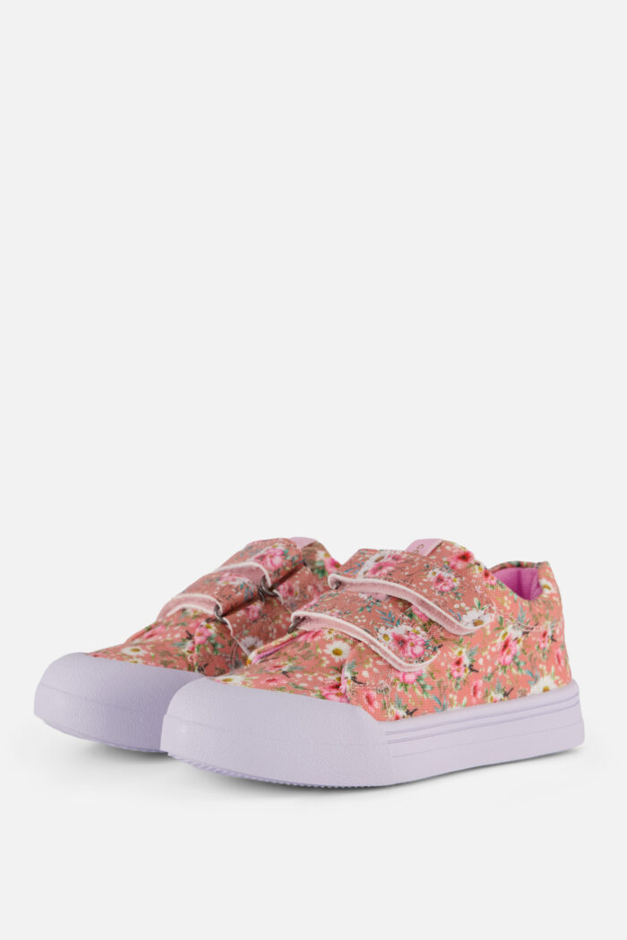 Go Bananas Go Banana’s Sneaker Flower roze Canvas