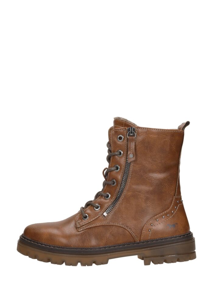 mustang Veterschoenen Hoog – Cognac