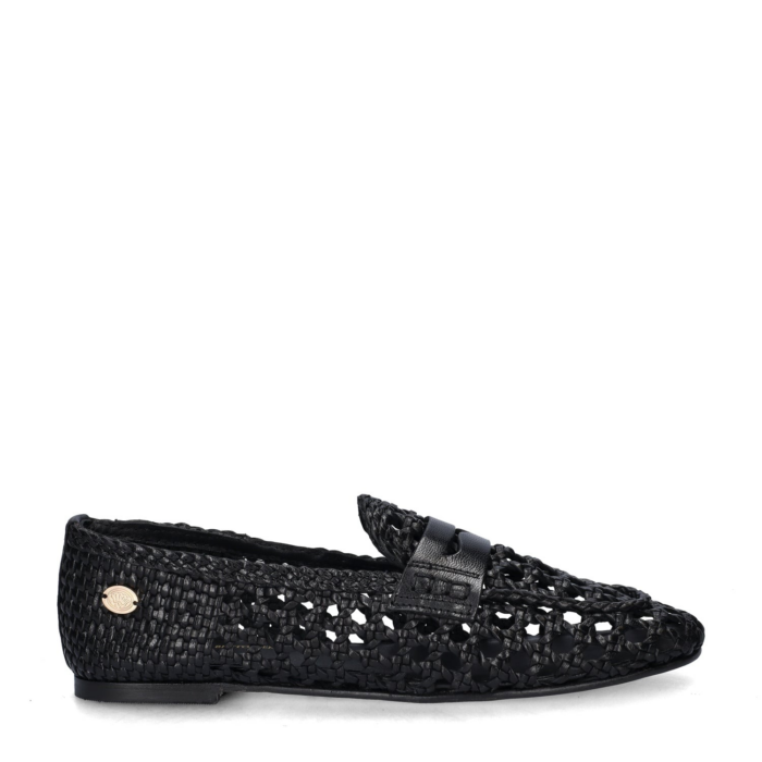 Fred de la Bretoniere Glara Woven mocassins & loafers – Zwart