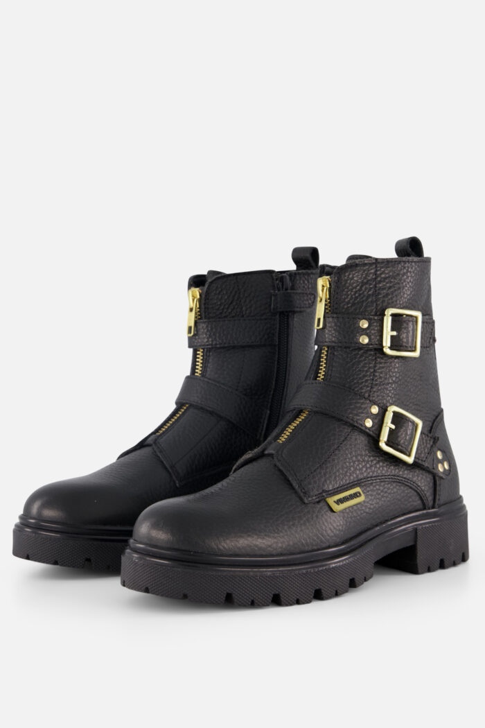 VINGINO Biker boots zwart Leer