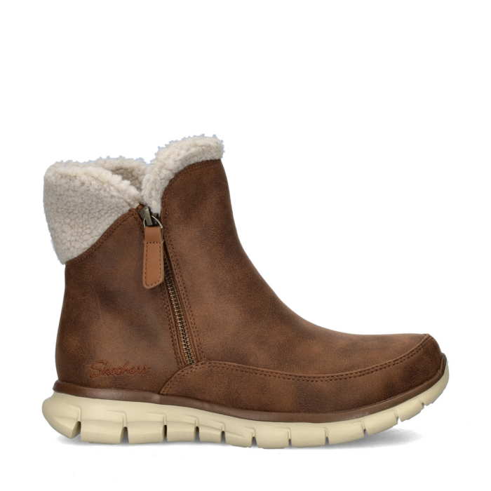 Skechers Synergy rits- & gesloten boots – Bruin