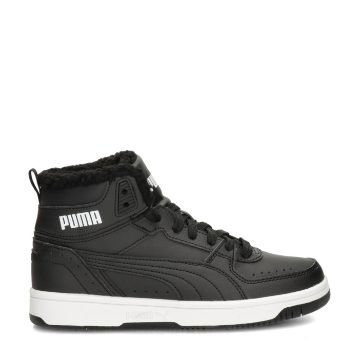 Puma Rebound Joy Fur hoge sneakers – Zwart