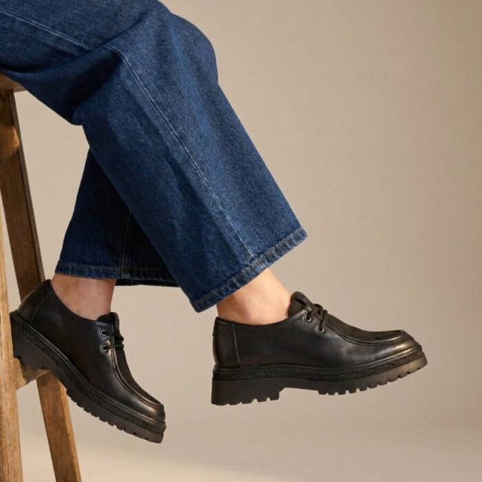 Tamaris veterschoenen zwart