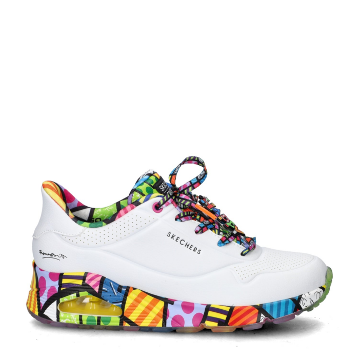 Skechers Hands Free Slip In Britto Uno Britto Landscape instapschoenen – Wit