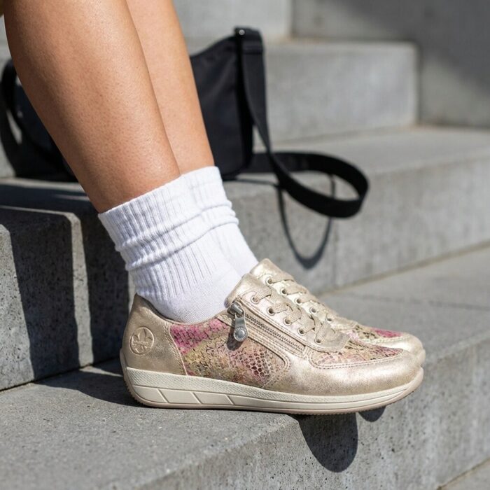 Rieker Sneakers beige Synthetisch
