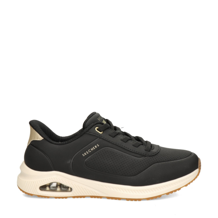 Skechers Hands Free Slip-Ins Arch Fit Uno lage sneakers – Zwart
