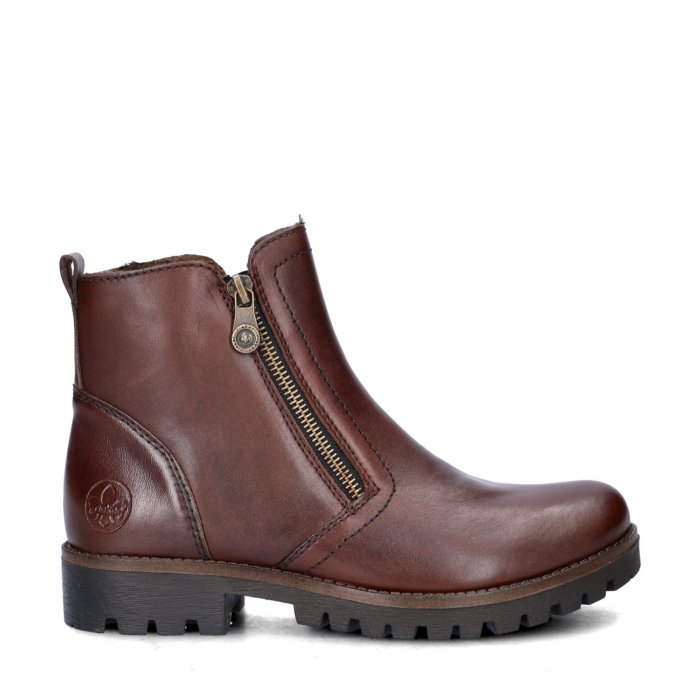 Rieker rits- & gesloten boots – Cognac