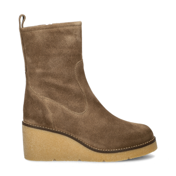 Unisa Miss rits- & gesloten boots – Bruin