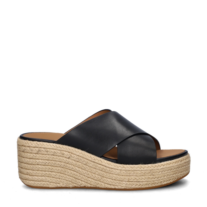FitFlop Platform slippers – Zwart