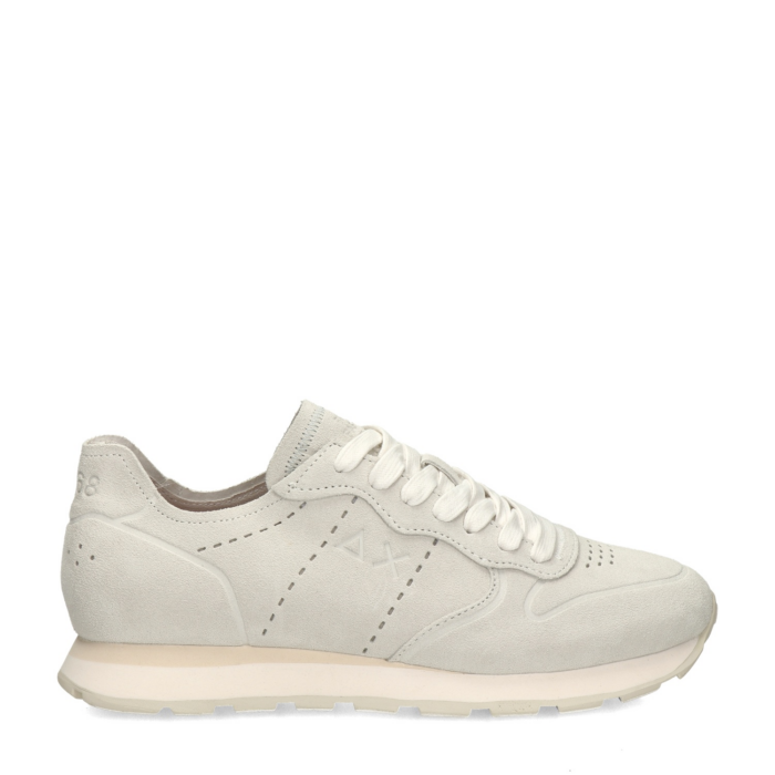 Sun 68 Tom Raw Edge lage sneakers – Wit