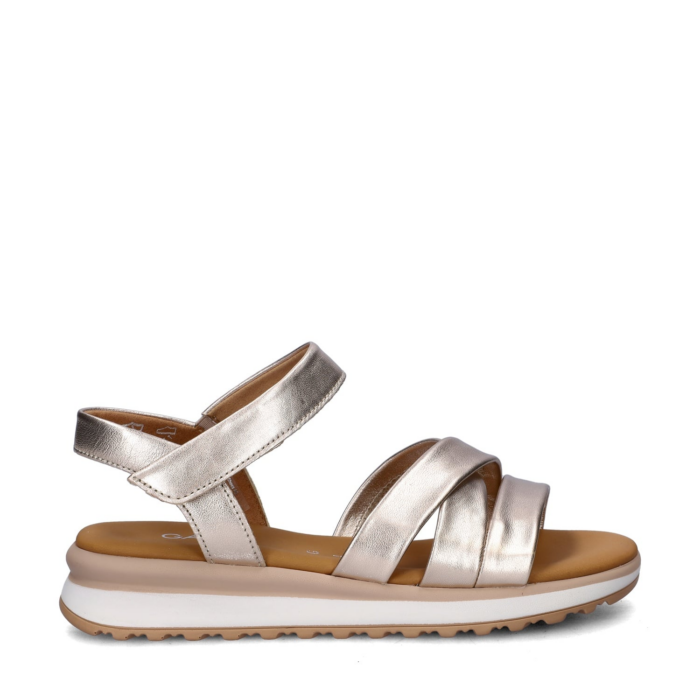 Gabor Sandalen Metallic goud Synthetisch – Grijs
