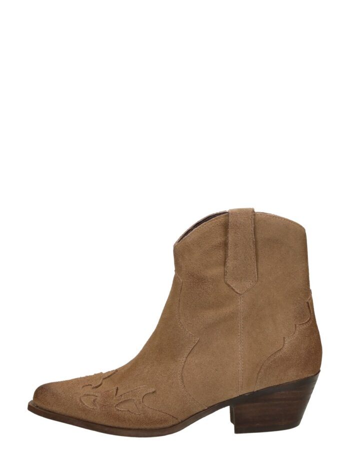 Sub55 Enkellaarsjes Hak – Beige