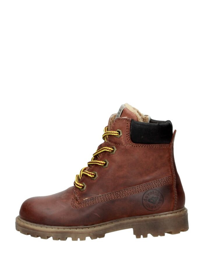 Develab Jongens Veterschoenen – Cognac