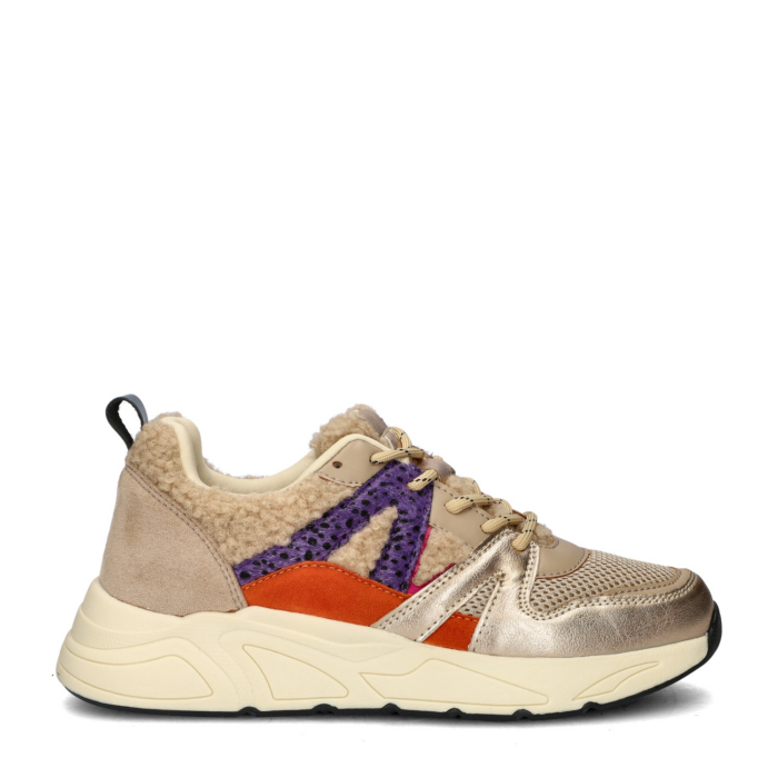 Nelson lage sneakers – Rose goud