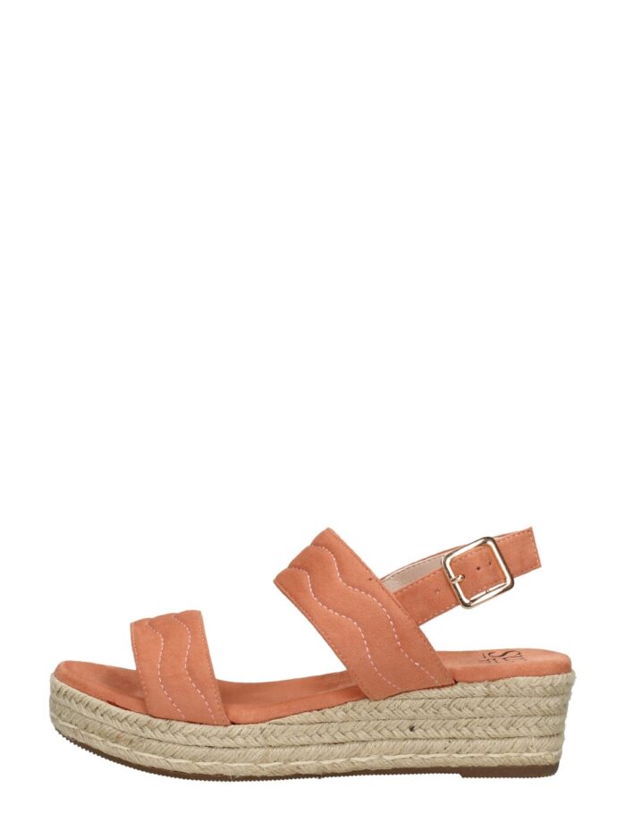 Sub55 Sandalen Touwzool – Koraal rood