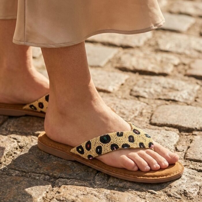 Lazamani Slippers beige Synthetisch