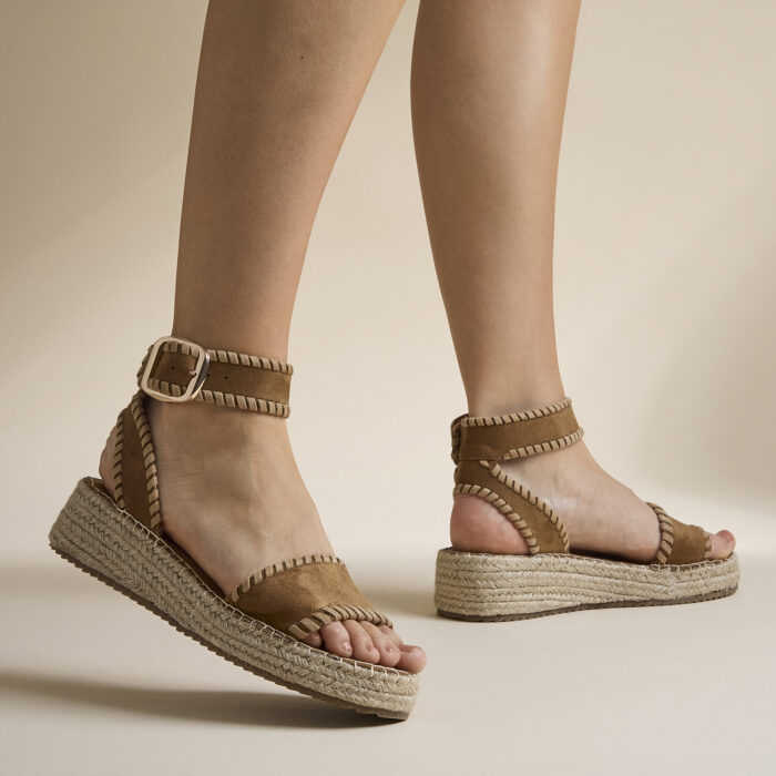 Cellini Espadrilles bruin Textiel – Cognac