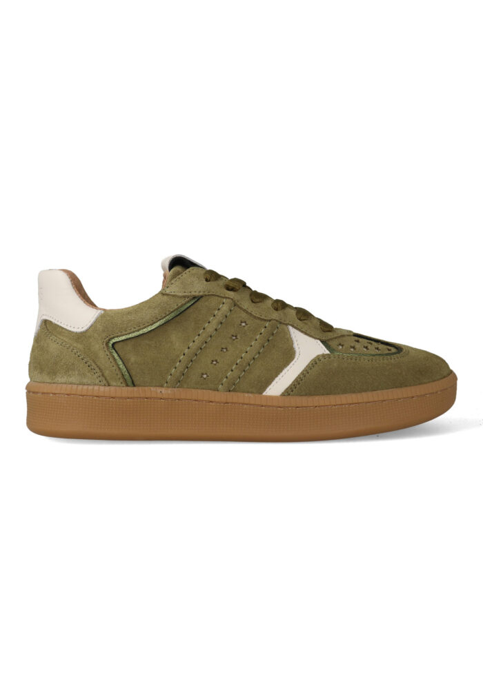 DWRS Sneakers Mirabel Olijfgroen / Off White – Groen