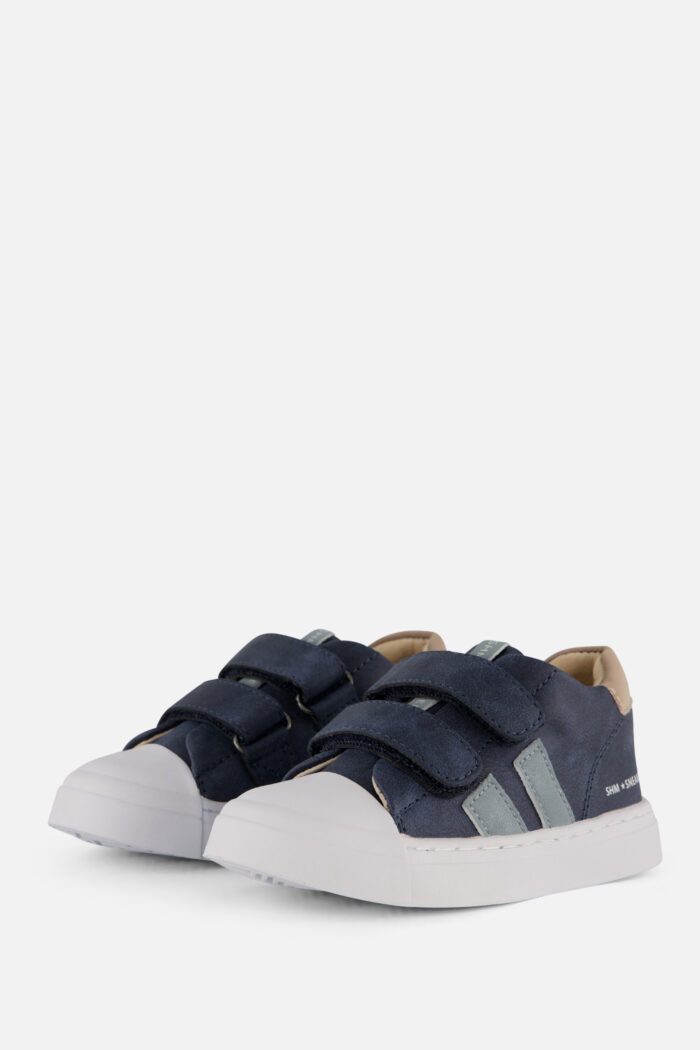 Shoesme Velcro Sneakers blauw Leer
