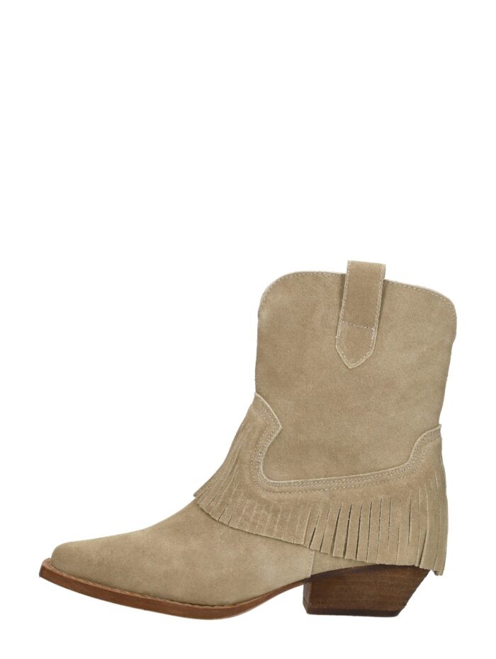 Sub55 Enkellaarsjes Hak – Beige
