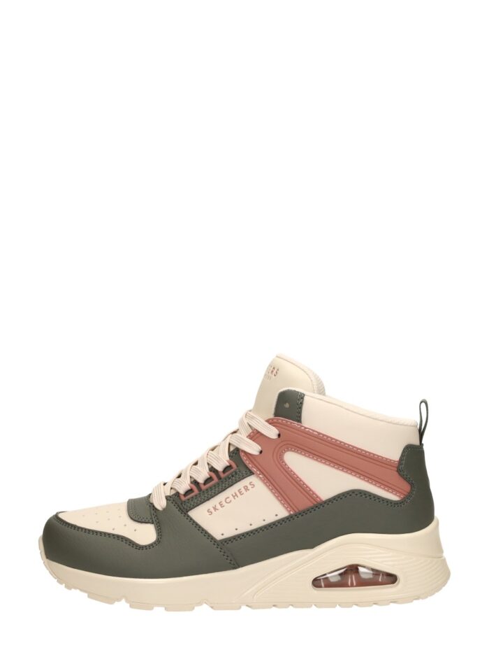 Skechers Uno High Regards hoge sneakers – Ecru