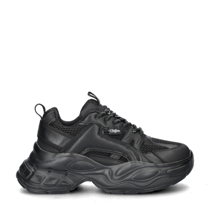 Buffalo Yuno lage sneakers – Zwart