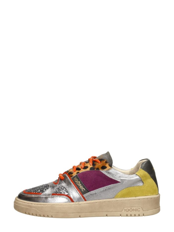 Iqonic Sneakers Laag Zilver – Zilverkleur